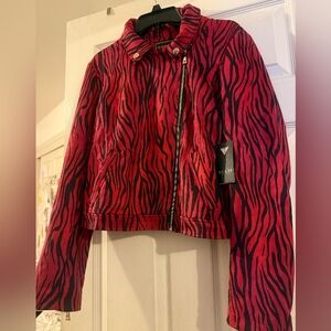 Guess Women's Rayanna Suede Moto Jacket